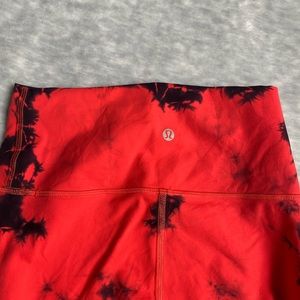 Cropped Tie Dye lululemon Wunder train leggings